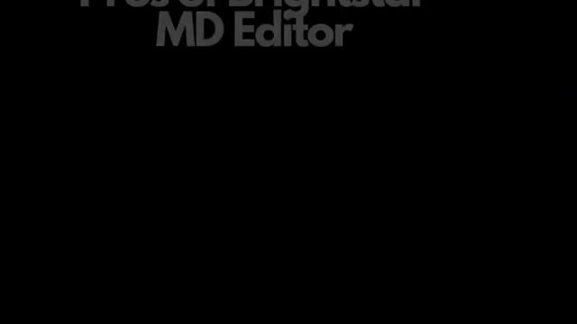 Brightstar MD Editor (Markdown Editor Library) смотреть онлайн
