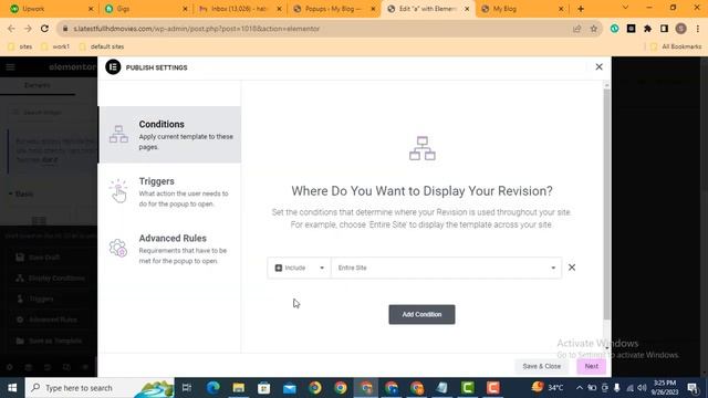 How to use display conditions in Elementor popups Wordpress смотреть онлайн