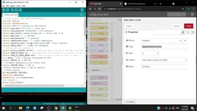 PW6 SIMPLE IOT APPLICATION FOR MONITORING SENSOR READING WITH NODE RED DASHBOARD смотреть онлайн