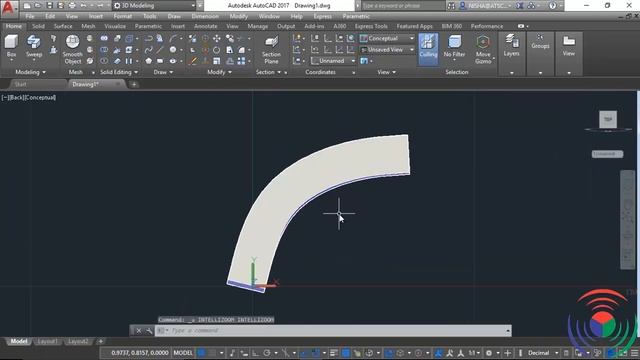 Autodesk AutoCAD: How to use Sweep Command in Autodesk AutoCAD смотреть онлайн