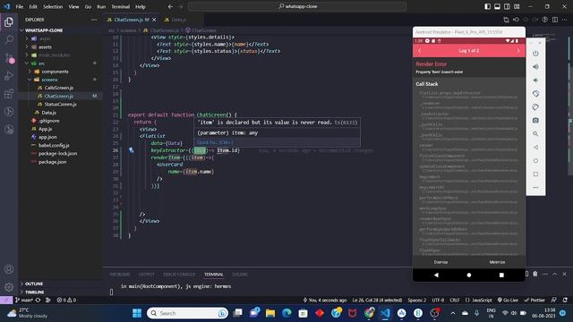 "Mastering React Native Expo: Building Your Own WhatsApp Clone" | Part 3 смотреть онлайн