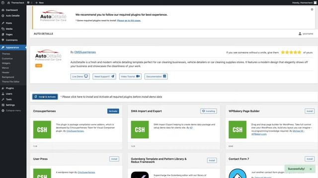 Auto Detaille WordPress Theme: Theme, Plugins & Demo Content Installation смотреть онлайн