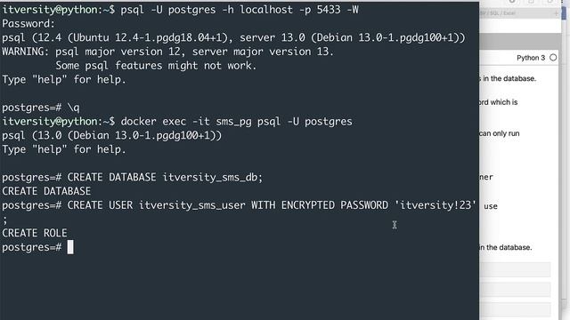 Mastering Python - Performing Database Operations - Create Database and Users Table смотреть онлайн