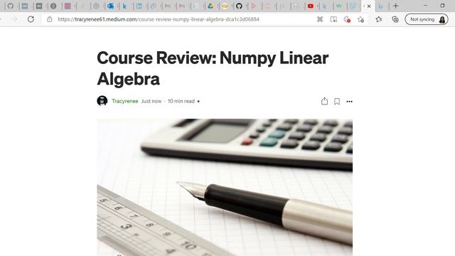 Course Review Numpy Linear Algebra - blog post смотреть онлайн