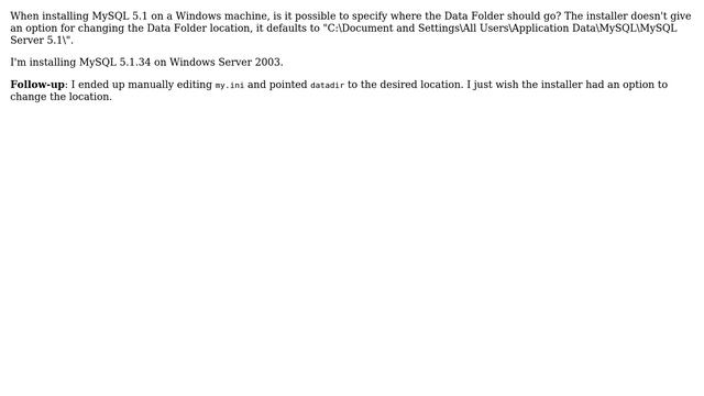 Specify Data Folder location while installing MySQL on Windows (2 Solutions!!) смотреть онлайн