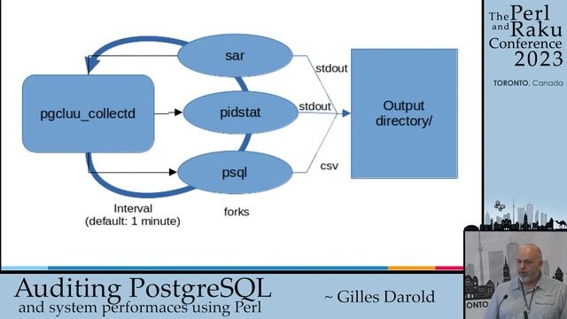 Auditing PostgreSQL & system performances using Perl - Gilles Darold - Perl & Raku Conference 2023 смотреть онлайн