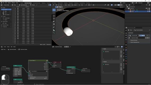 Learn to Level Up the Curve to Mesh Node in Blender смотреть онлайн