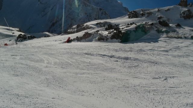 Мое техничное скольжение разгрузкой вверх и вниз на Гарабаши Эльбрус смотреть онлайн