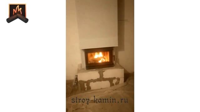 Простой вариант строительства дровяного камина Kratki с тремя стеклами в доме: монтаж под ключ смотреть онлайн