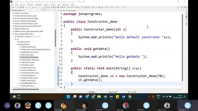Constructor in JAVA - Software Testing Online Classes смотреть онлайн