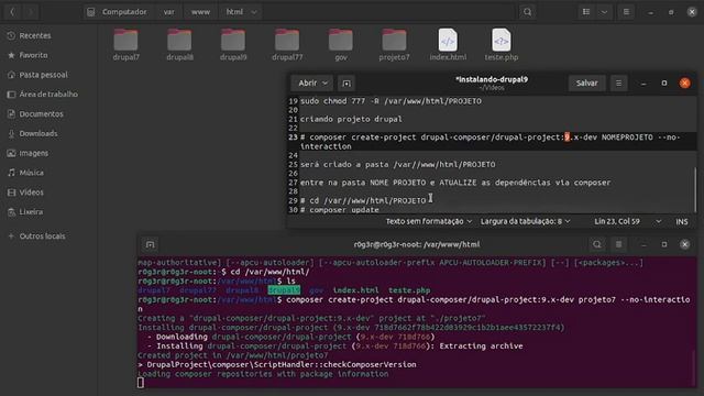 Criando site drupal via composer + git + prestissimo versão 7,8 e 9 смотреть онлайн