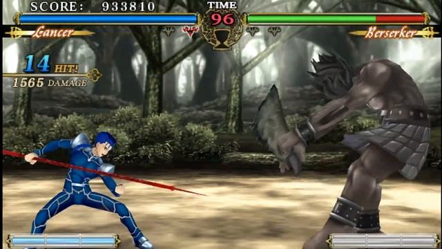 Fate/unlimited codes - Прохождение за Лансера смотреть онлайн