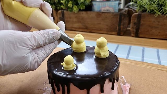 4 Simple Easter Cakes🐣Easter Cake Decoration recipe смотреть онлайн