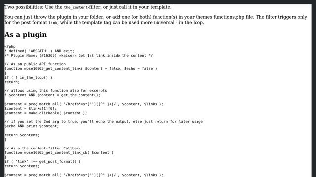Wordpress: How to grab first link in post... and of course call it? (2 Solutions!!) смотреть онлайн
