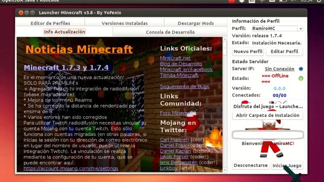 Minecraft Actualizable 1.7.4 | Feliz año 2014 | GJ смотреть онлайн