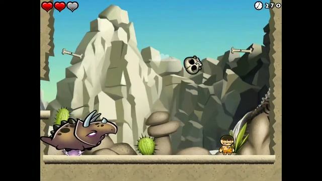 Chop Chop Caveman Walkthrough 2-5(Boss 2) смотреть онлайн