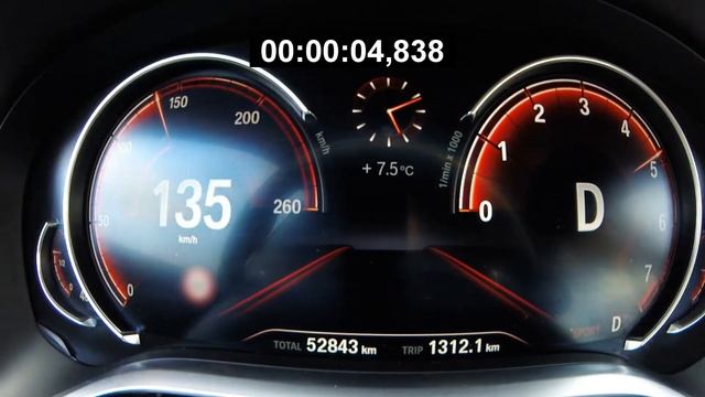 2018 BMW 750 Li XDrive 0-100km/h Acceleration