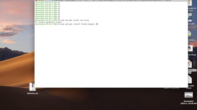 how to install zip unzip in ubuntu | install zip & unzip in ubuntu terminal смотреть онлайн