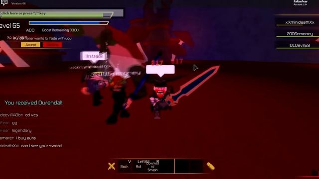 Swordburst 2 I Got Legendary Sword from Floor 7 Durendal Roblox смотреть онлайн