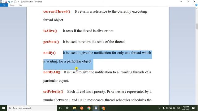 Thread class methods in java(Telugu) смотреть онлайн