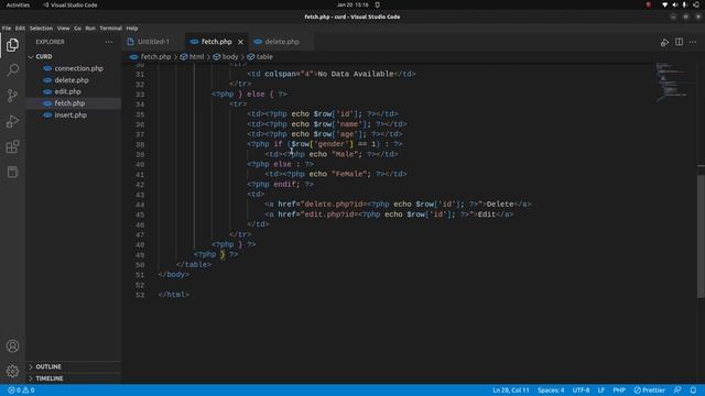Delete data from table using php mysql смотреть онлайн