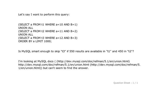 MySQL : UNION ALL and LIMIT in MySQL смотреть онлайн