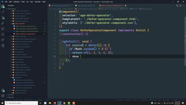 78. RxJS Defer Operator. Learn RxJS Creation Operator Function Defer - RxJS смотреть онлайн