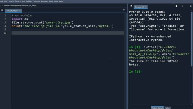 89. How to Check File Size in Python with Code || Using os and pathlib Libraries Finding File Size смотреть онлайн