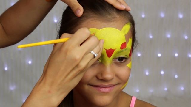 Pokemon GO "Pikachu" — Makeup for Kids & Face Painting Tutorial смотреть онлайн