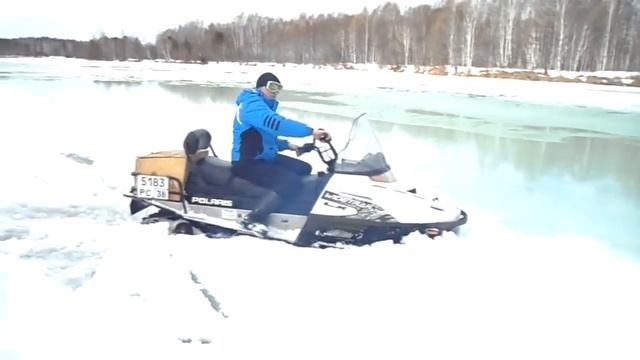 Прогулка на снегоходах по р. Кирей. смотреть онлайн