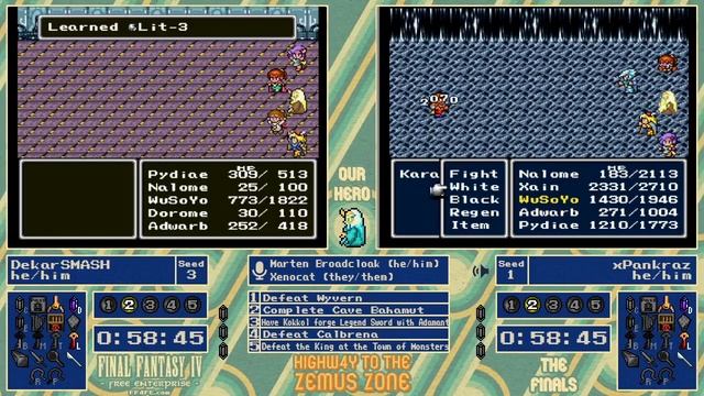 Final Fantasy IV Free Enterprise Zemus Zone 4 Finals - DekarSMASH vs xPankraz Game 1 [10/21/21] смотреть онлайн
