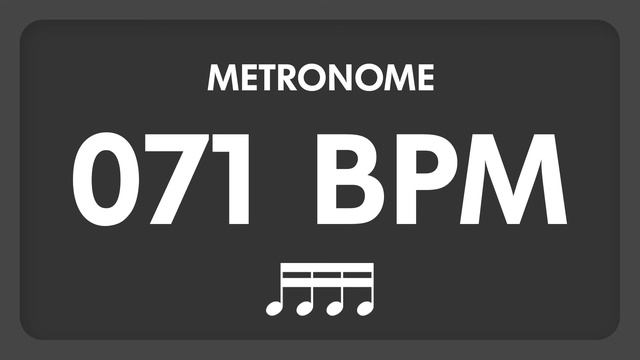 71 BPM - Metronome - 16th Notes смотреть онлайн