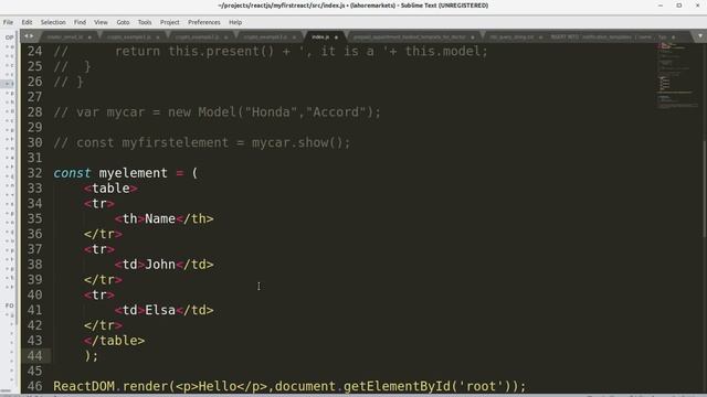 Learn how to Render html in React JS смотреть онлайн