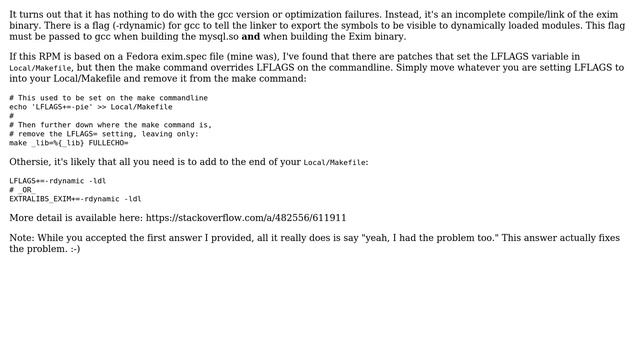 DevOps & SysAdmins: Exim won't start - Error loading lookup module mysql.so (3 Solutions!!) смотреть онлайн