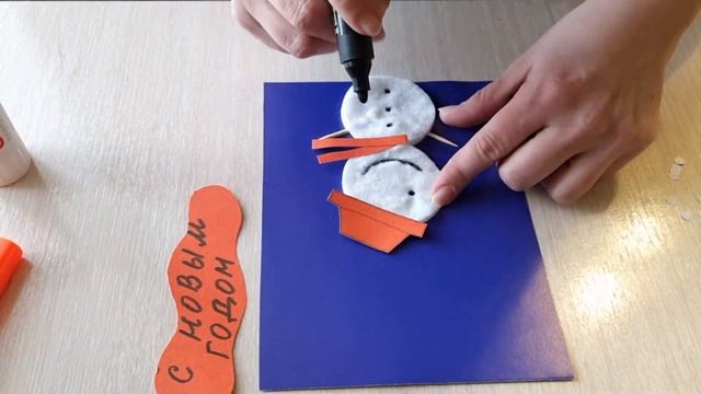 СНЕГОВИК зимняя поделка. Snowman Winter DIY. Christmas Paper Crafts.