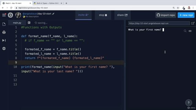 Day 10 - Functions with Outputs - 3 Multiple return values смотреть онлайн