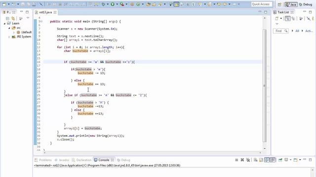 Java Tutorial "Rot 13" [HD] Deutsch смотреть онлайн