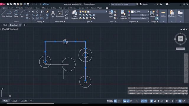 AutoCAD 2D Exercise #23 смотреть онлайн