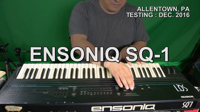 Ensoniq SQ-1 - Sound Demo - Allentown, PA