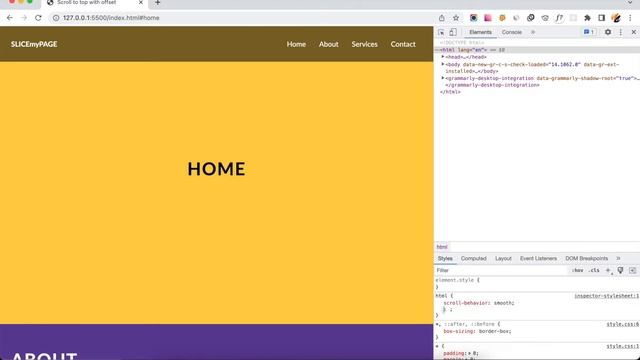 Smooth page scroll with top offset with CSS only смотреть онлайн