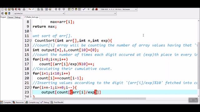 How to implement Radix Sort in c++ смотреть онлайн