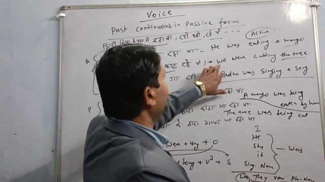 English Grammar, voice (Past Continuous in Passive Form) by-Kamlesh sir смотреть онлайн