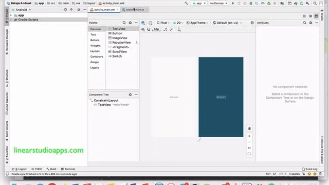 Belajar Membuat Aplikasi pertama dengan Android Studio смотреть онлайн