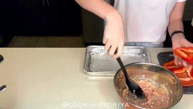 ? Фаршированные перцы в духовке ? смотреть онлайн