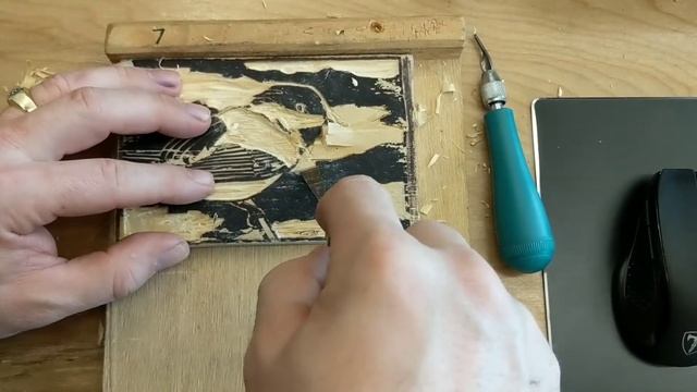 Blockprint of a chickadee, How-to, - theartproject chad brown смотреть онлайн