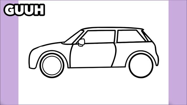 HOW TO DRAW A MINI COOPER CAR смотреть онлайн