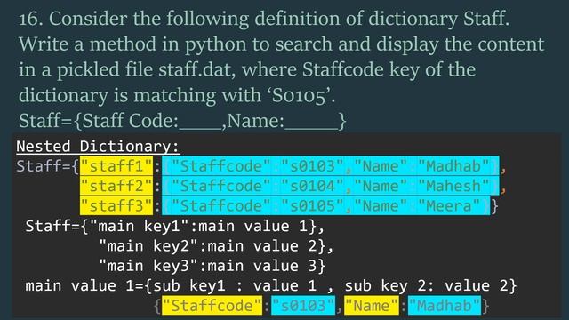 Solutions Ch-5(Type C)File Handling|ExtraQuestions[Comp.Sc. Python by Sumita Arora][Class 12|CBSE смотреть онлайн