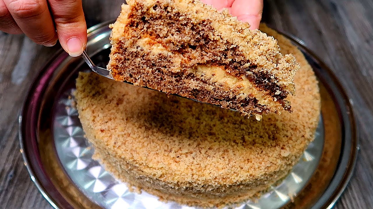 ОРЕХОВЫЙ ТОРТ БЕЗ РАСКАТКИ КОРЖЕЙ. Cамый лучший рецепт. Моя семья В ВОСХИЩЕНИИ от этого рецепта! смотреть онлайн