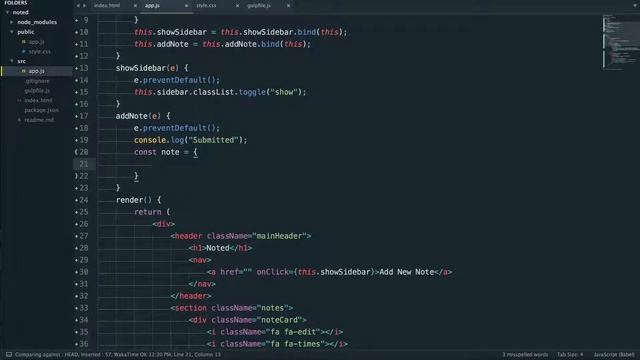 Let's Code Along React: Noted - User Interactions [4/7] смотреть онлайн