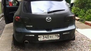 Установка катофот в задний Mazda 3 Задний бампер полностью к работе готов  Ё